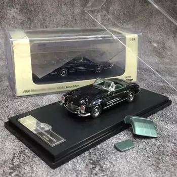 GFCC 1:64 модель автомобиля 300 SL Roadster открытые двери литые автомобили из сплава черного цвета