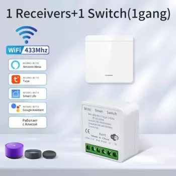 GGBEE Беспроводной интеллектуальный выключатель Wi-Fi 16A