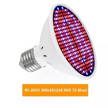 GGBEE LED Фитолампа E27 полный спектр 48/60/80/126/200 светодиодов