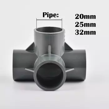 GI Yuling 3D Соединитель для садового водопровода PVC 20/25/32 мм