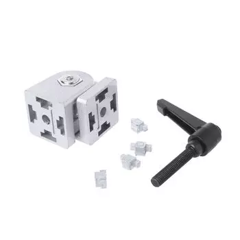 Гибкая петля из цинкового сплава с рукояткой, литой под давлением шарнирный соединитель для алюминиевого экструзионного профиля E5BE