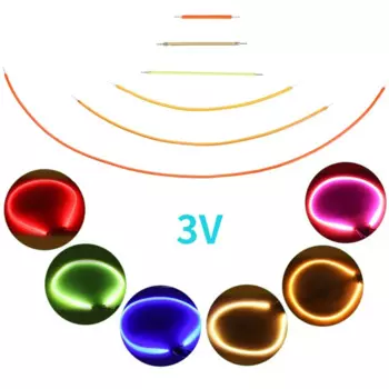 Гибкая светодиодная нить miflame DS001 3В розового цвета