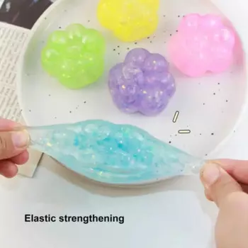 Гибкая TPR кошачья лапа, медленный отскок, красочные блестки, сжимаемый шарик в виде кошачьей лапы, медленный отскок, креативная игрушка с кошачьим когтем, уникальный подарок