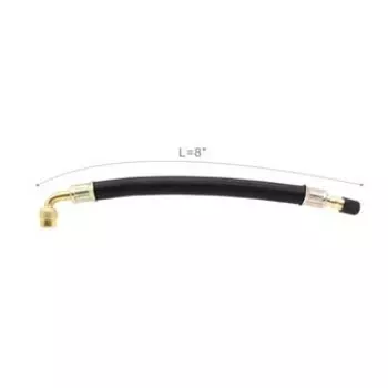 Гибкий резиновый удлинитель клапана, изогнутый на 90 градусов, поворотный конец, латунный стержень, 3 дюйма, 5 8, 11 дюймов, профессиональный инструмент для накачивания шин