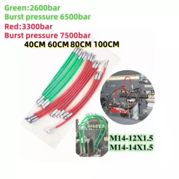 Гибкий шланг 40 см, 60 см, 80 см, 100 см, инжекторный насос CRIN, высокое давление, 2800 бар, дизельная трубка для Common Rail, часть стенда