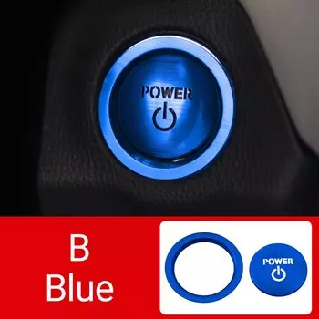 Гибридная алюминиевая кнопка для запуска и остановки двигателя автомобиля Toyota RAV4 XA50 2019-2021 2022 2023 2024 RAV 4