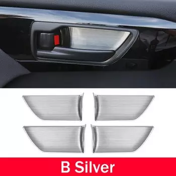 Гибридная рамка для внутренней дверной ручки автомобиля из нержавеющей стали для Toyota Highlander XU70 Kluger 2020 2021 2022 2023