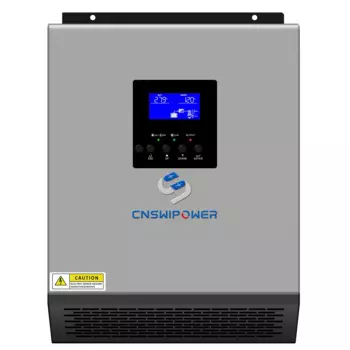 Гибридный инвертор 3000VA/2400W, немодулированный синусоидальный сигнал с зарядным устройством переменного тока, контроллер солнечного зарядного устройства, ШИМ PV-вход, постоянный ток 24 В, переменный ток 120 в