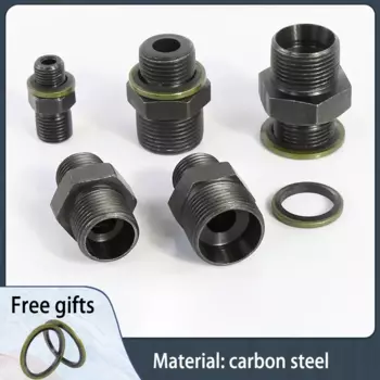 Гидравлический переходник PDQ, углеродистая сталь, M10 M12 M14 M16 M18 M20