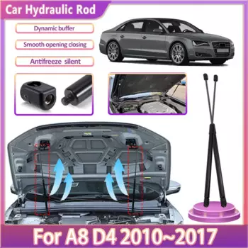 Гидравлический стержень переднего капота автомобиля для Audi A8 D4, аксессуары 4H S8 Quattro 2010 ~ 2017 2012, прочная опорная стойка, амортизатор, автоинструмент