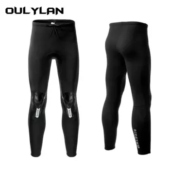 Гидрокостюм OULYLAN 3 мм для мужчин и женщин, неопреновый костюм для дайвинга, Теплый черный, для серфинга и Сноркелинга