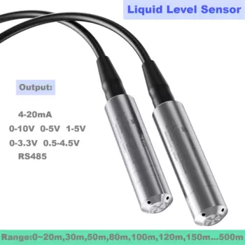 Гидростатический датчик уровня жидкости диапазона 150 м, 4-20 мА, 0-10 В, 0-3,3 В, RS485, датчик уровня давления воды, датчик 120 м, 130 м