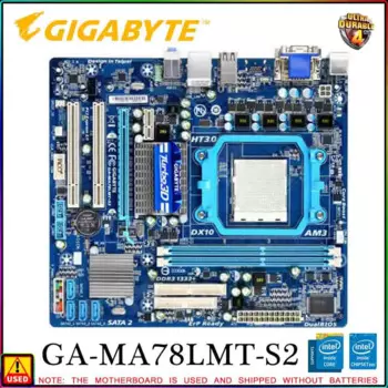 GIGABYTE GA-MA78LMT-S2 настольная материнская плата для AMD 760G + SB710 разъем AM3 материнская плата DDR3 1333 МГц Micro ATX