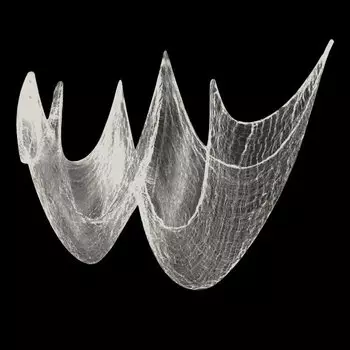 Гигантская эластичная паутина 2х4 м белая черная