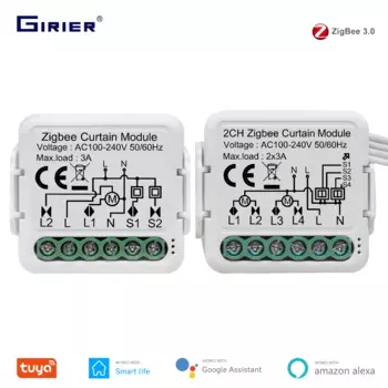 GIRIER Tuya ZigBee 3.0 модуль управления шторами