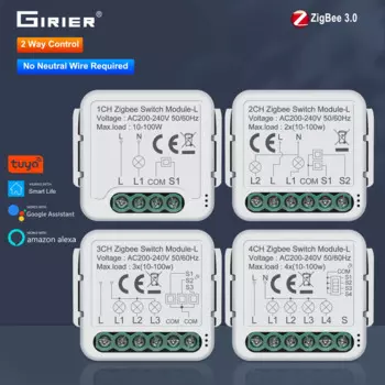 GIRIER Tuya ZigBee 3.0 Умный выключатель света