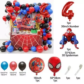 Гирлянда из фольгированных шаров Человек-паук Disney