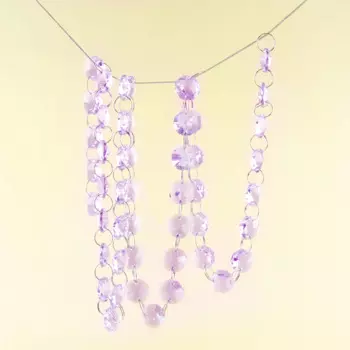 Гирлянда из сиреневых бусин, 14 мм, 10 м, 50 м
