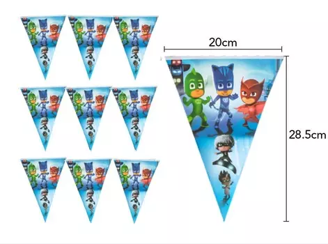 Гирлянда Пj Masks для дня рождения