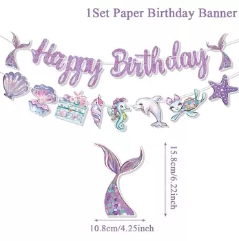 Гирлянда с хвостом русалки FENGRISE