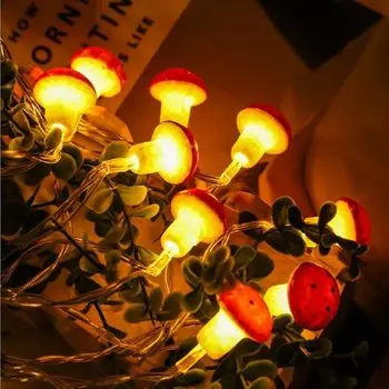 Гирлянды XUNATA теплые белые грибные водонепроницаемые