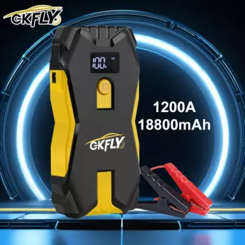 GKFLY 1200A Jump Starter 18000 мАч Power Bank Портативное пусковое устройство Автомобильный аккумулятор Booster для газа/дизеля 5л/3л