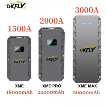 GKFLY 3000A 5000A 6000A Автомобильный стартер Стартовое устройство Power Bank Стартовый кабель Усилитель автомобильного аккумулятора для бензиновой дизельной перемычки