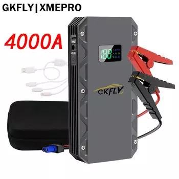 GKFLY 4000A/6000A Автомобильный стартер Power Bank Портативное пусковое устройство Автомобильный аккумулятор Booster Launcher для автомобилей