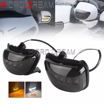 GL 1800 мотоциклетные передние светодиодные указатели поворота с DRL, ходовые огни слева и справа для Honda Goldwing Gold Wing GL1800 F6B 2001-2017