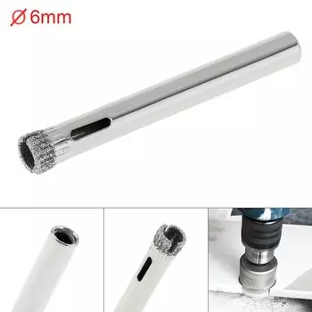 GlassDrill алмазное сверло для стекла 6/8/10/12/14/16/18/20/22/25 мм