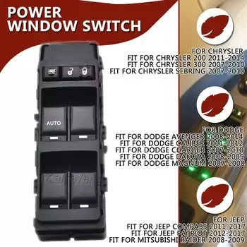 Главный переключатель стеклоподъемника 4602780AA, 04602780AA, для Dodge Charger, Magnum, Jeep, Chrysler