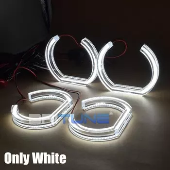 Глаза ангела для BMW F01 F02 аксессуары для тюнинга F03 F04 730d 740d 740i 750i 760i ксеноновая фара DTM переключаемые Автомобильные фары