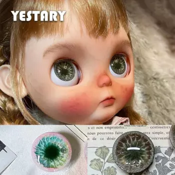 Глаза YESTARY для игрушек, аксессуары для кукол, цветной узор, магнитные глаза ручной работы, кукла с клеем, кукла для шарнирных кукол