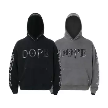 GLFS 2024 г., уличная мода, толстовка Wash Do со старыми заклепками и буквами из пенопласта, Свободный пуловер большого размера, Свитшот унисекс