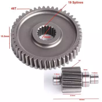 Glixal GY6 49cc 50cc 80cc Китайский скутер Высокопроизводительный гоночный комплект передач 139QMB 139QMA 147QMD Мопед ATV Go Kart