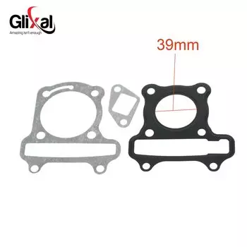 Glixal GY6 50cc 60cc 80cc 100cc 105cc Набор прокладок головки и базового цилиндра для 139QMB 139QMA 4-тактного газового скутера, мопеда, квадроцикла
