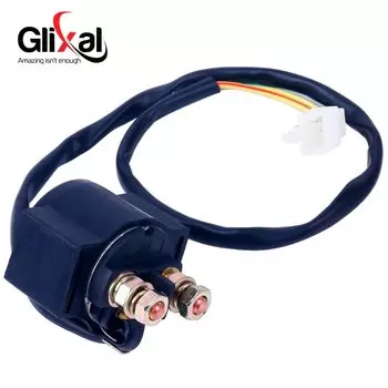 Glixal стартер соленоидное реле для 139QMB 152QMI 157QMJ GY6 50cc 125cc 150cc китайский ATV Скутер мопед картинг (11.8-дюймовый провод)