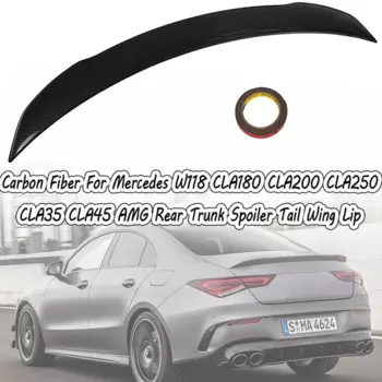Глянцевая черная губа спойлер заднего багажника, крыла для Mercedes Benz CLA Class W118 C118 CLA35 CLA45 CLA250 CLA200 CLA220 AMG 2019-2024