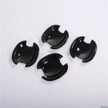 Глянцевая черная хромированная Автомобильная дверная ручка наклейки для VW Polo 2010-2018 аксессуары