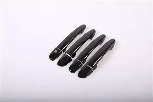 Глянцевая черная хромированная накладка на дверную ручку автомобиля для Mazda 2 2008-2019 Mazda 3 2010-2019 Mazda 6 2007-2019 аксессуары для стайлинга