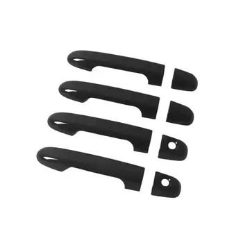 Глянцевая черная хромированная накладка на дверную ручку автомобиля из углеродного волокна для KIA Ceed Cee'd 2006-2012, накладка на наклейки