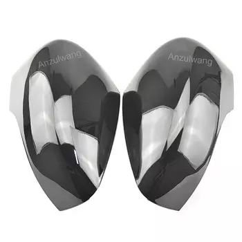 Глянцевая черная крышка зеркала заднего вида на боковую дверь автомобиля для Renault Clio 4 Mk4/ Zoe/Captur 2012-2019, чехол на зеркало