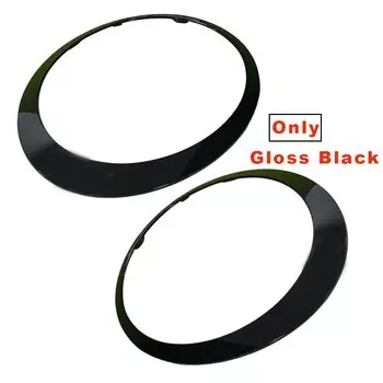 Глянцевая черная/посеребренная рамка автомобильных фар для MINI Cooper S R56 R57 R55 Clubman 2007-2015 51137149905 51137149906