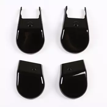 Глянцевая черная Защитная крышка на ногу автомобильного сиденья из АБС-пластика, декоративная крышка, Накладка для Toyota Hilux 2015-2022, аксессуары для интерьера