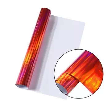 Глянцевая цветная голографическая лазерная хромированная/черная/красная/ВВХ виниловая пленка для автомобильной упаковки, наклейки для интерьера, наклейка 20/30/50x152 см для велосипеда/автомобиля