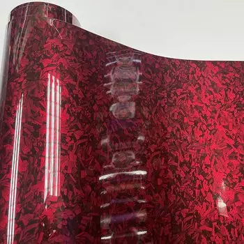 Глянцевая кованая синяя красная Серебряная Глянцевая ПЭТ кованая углеволоконная виниловая оберточная Наклейка Стикер для стайлинга автомобиля наклейки s