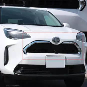 Глянцевая накладка на решетку радиатора автомобиля для Toyota Yaris Cross 2020 2021 2022 ABS