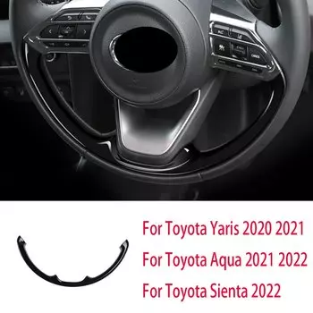 Глянцевая панель на руль для Toyota Yaris /Yaris Cross 2021 2022 2023 ABS