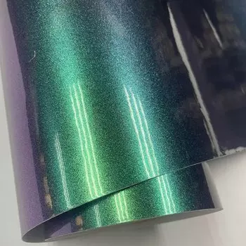 Глянцевая пленка для кузова автомобиля «сделай сам» Хамелеон с жемчугом и блестками виниловая наклейка фиолетовый синий Хамелеон автомобильная пленка виниловая пленка