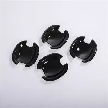 Глянцевые черные хромированные накладки на дверные ручки автомобиля, наклейки для Skoda YETI 2009 2010 2011 2012 2013 2014 2015 2016 2017, аксессуары